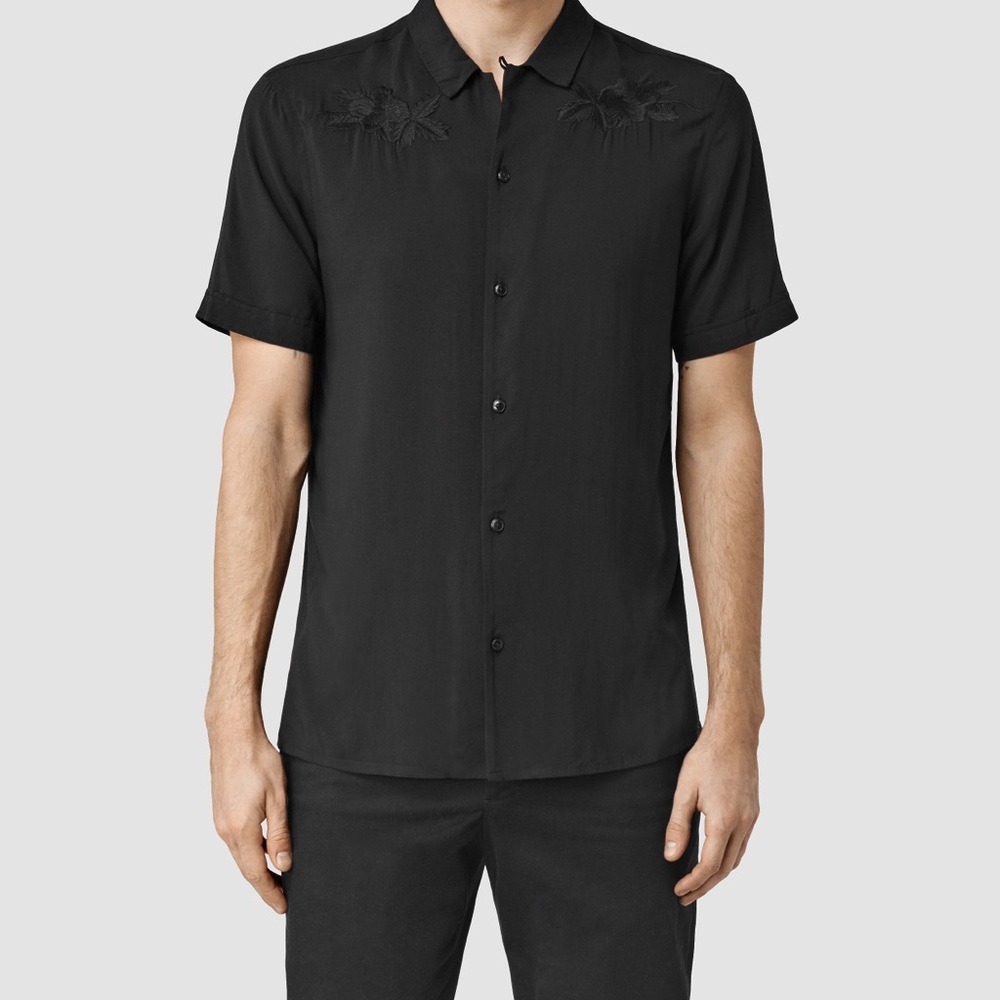 AllSaints Black Sparrow Shirt